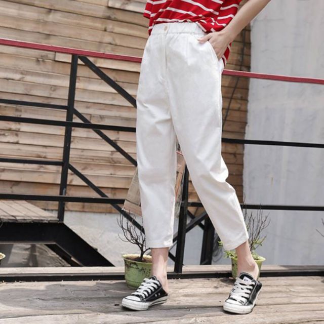 QUẦN THÔ BASIC LƯNG CHUN PHỐI CÚC | BigBuy360 - bigbuy360.vn