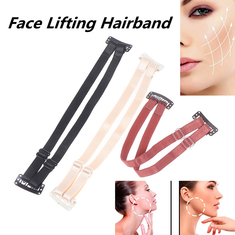 1 Băng Đeo Đầu Nâng Cơ Mặt Vô Hình Ngăn Ngừa Nếp Nhăn Bằng Nylon Có Thể Điều Chỉnh