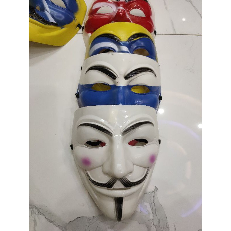 Mặt nạ hacker có đèn Anonymous trung thu halloween hóa trang