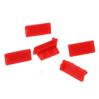 5PCS USB Dust Plug Charger Port Cover Cap Female Jack Interface Universal Silico