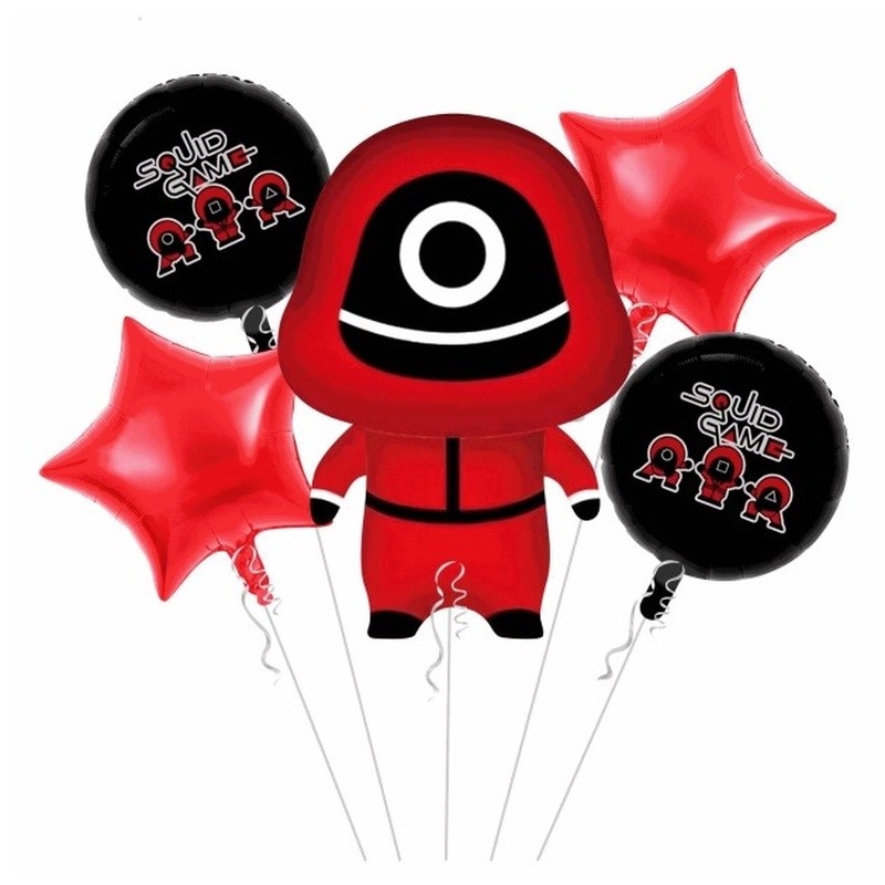 5 Bong bóng bơm hơi hình mực trang trí Halloween