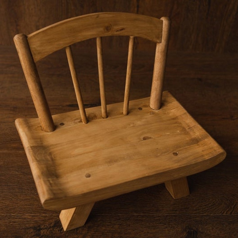 Ghế Gỗ Đa Năng Dùng Làm Đạo Cụ Chụp Ảnh Cho Bé Sơ Sinh