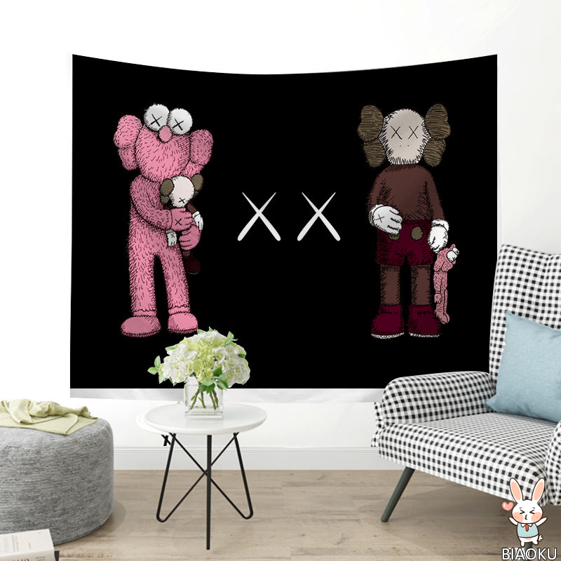 Tấm thảm treo tường trang trí in hình Kaws