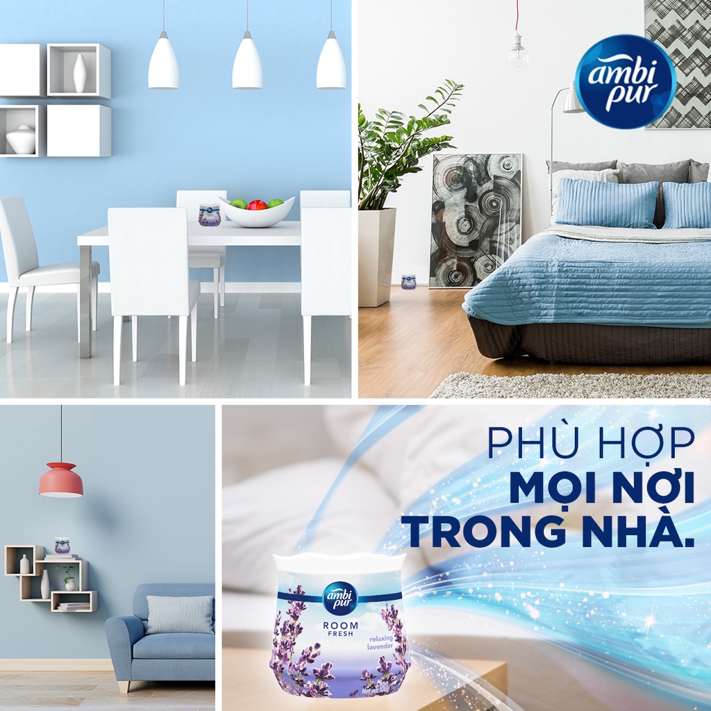 Combo 2 Sáp Thơm Phòng Ambi Pur Nhiều Mùi 180 Gram/Lọ