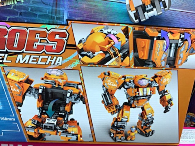 Đồ Chơi Lắp Ráp Xếp Hình Robot Heroes Ironman 76019-610 mảnh
