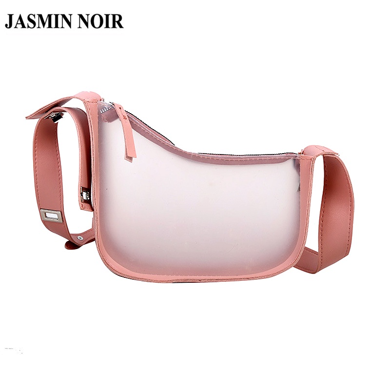 Túi đeo chéo JASMIN NOIR bằng da PU hình vuông cỡ nhỏ kiểu dáng đơn giản thời trang cho nữ