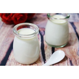 HỦ THUỶ TINH LÀM SỮA CHUA NẮP NHỰA 100ml THUỶ TINH CAO CẤP (hủ+ nắp)