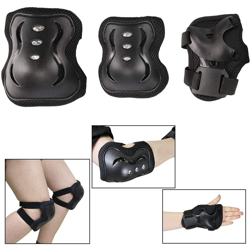 Bộ Đệm Bảo Vệ Đầu Gối Và Khuỷu Tay Khi Đi Xe Đạp / Trượt Ván / Chơi Thể Thao