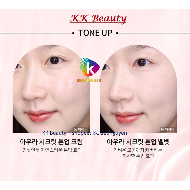 Kem dưỡng trắng hồng nâng tông da AHC AURA SECRET TONE UP CREAM