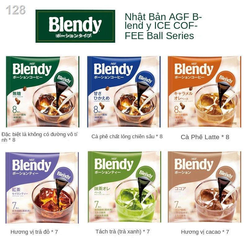 UNhập khẩu ngay tại Nhật Bản Cà phê lỏng AGF BLENDY cô đặc chiên giòn, viên nén cà phê đá hòa tan hơi ngọt