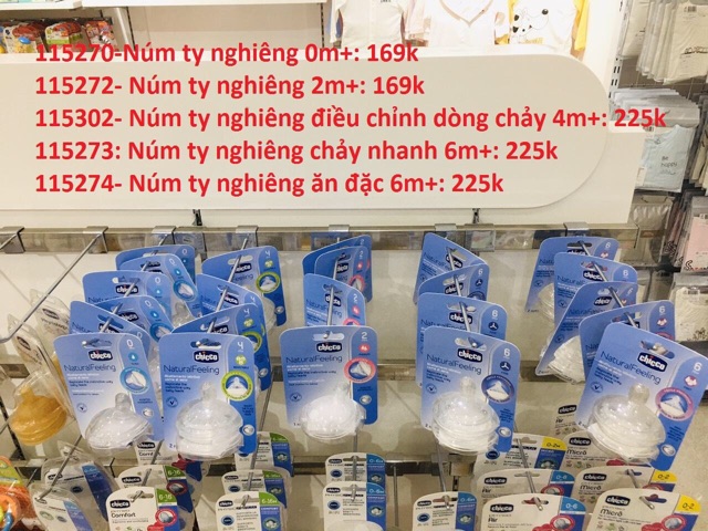 Set Hai núm ty Chicco Natural Feeling chính hãng cho bé