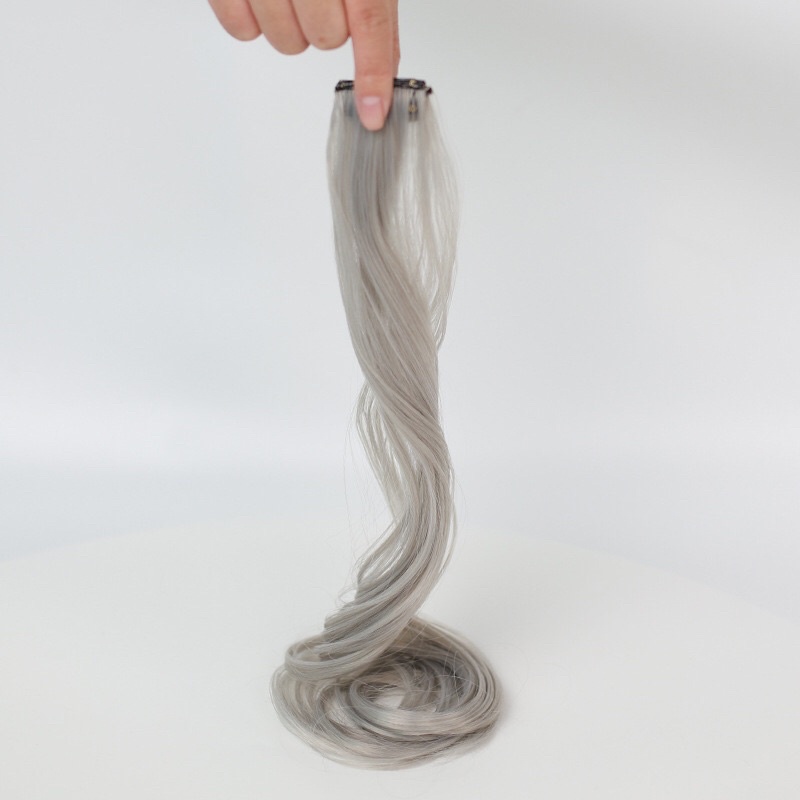 Kẹp high light tóc giả xoăn nhuộm Ombre nhiều màu Hàn Quốc