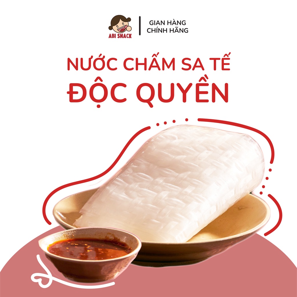 Bánh Tráng Sate Cay Vị Sốt Độc Quyền ABI SNACK 80G