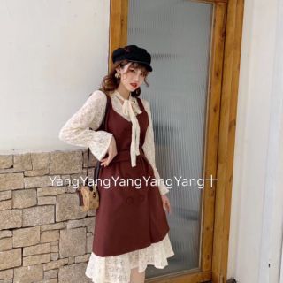 Sét váy ren yém dạ tiểu thư hàng chất đẹp