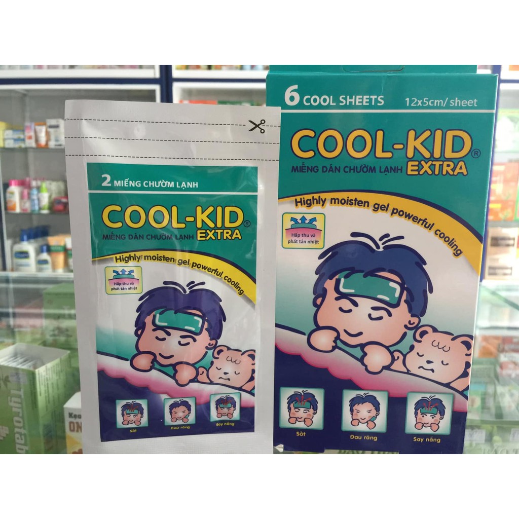 Miếng dán hạ sốt COOL-KID extra