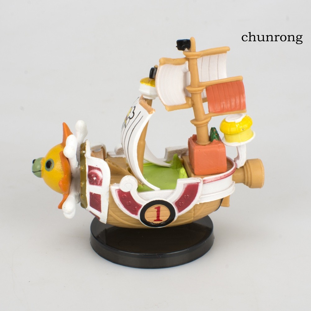 CR+Anime One Piece Meri Thousand Sunny Pirate Ship Boat Figure Model Decoration