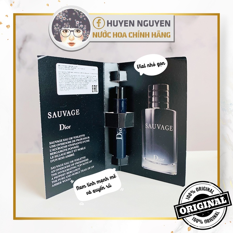 Nước hoa 𝗖𝗵𝗶́𝗻𝗵 𝗛𝗮̃𝗻𝗴 ⚡ Dior Sauvage ⚡ Mùi hương gợi cảm, ấm áp và lịch lãm