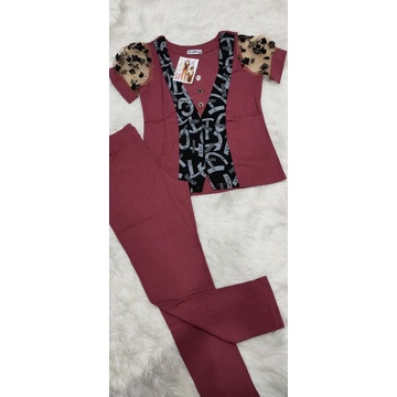 Bộ Quỳnh Anh tay ngắn quần dài thun cotton mịn sale