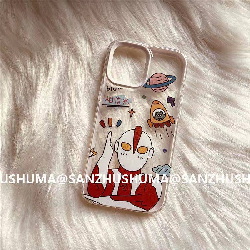 Ultraman Iphone13 Phone Case 12pro Set 14 Apple 11 Silicone Xsmax Transparent X/XR Female 78Plus OaDp