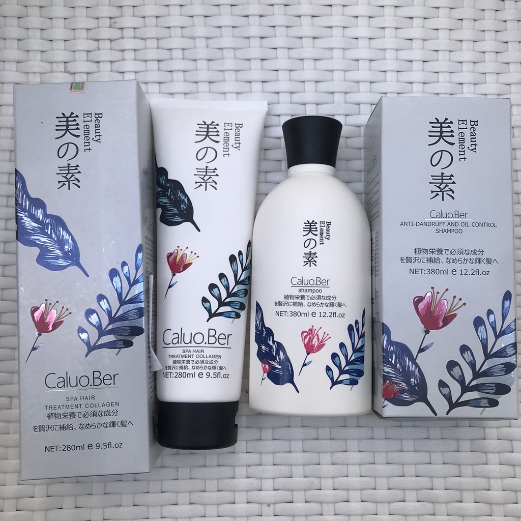 💥 Dầu gội xả dành cho tóc gàu nấm Caluo.Ber Beauty Element 380ml/280ml