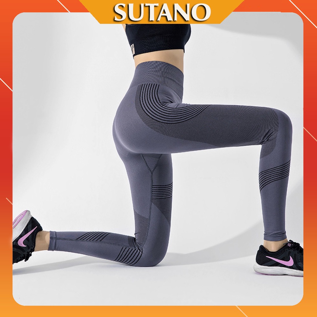 Quần tập gym yoga- quần thể thao thể dục cho nữ co giãn chất đẹp hàng quảng châu Q496 SUTANO