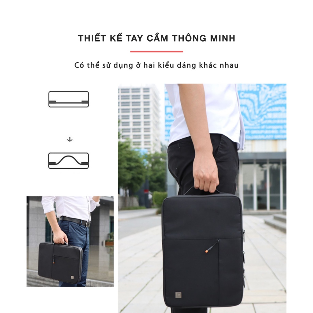 Túi chống sốc, Túi xách Laptop, Macbook 13/14/15/15.6/16inch - Bảo vệ 360 độ - Wiwu Alpha Double Layer Sleeve