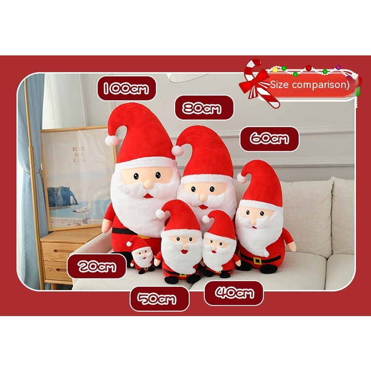 Búp Bê Nhồi Bông Hình Ông Già Noel Và Tuần Lộc Dễ Thương