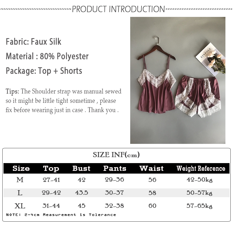 Bộ đồ ngủ UNLIMON chất vải lụa satin phối ren cho nữ | BigBuy360 - bigbuy360.vn