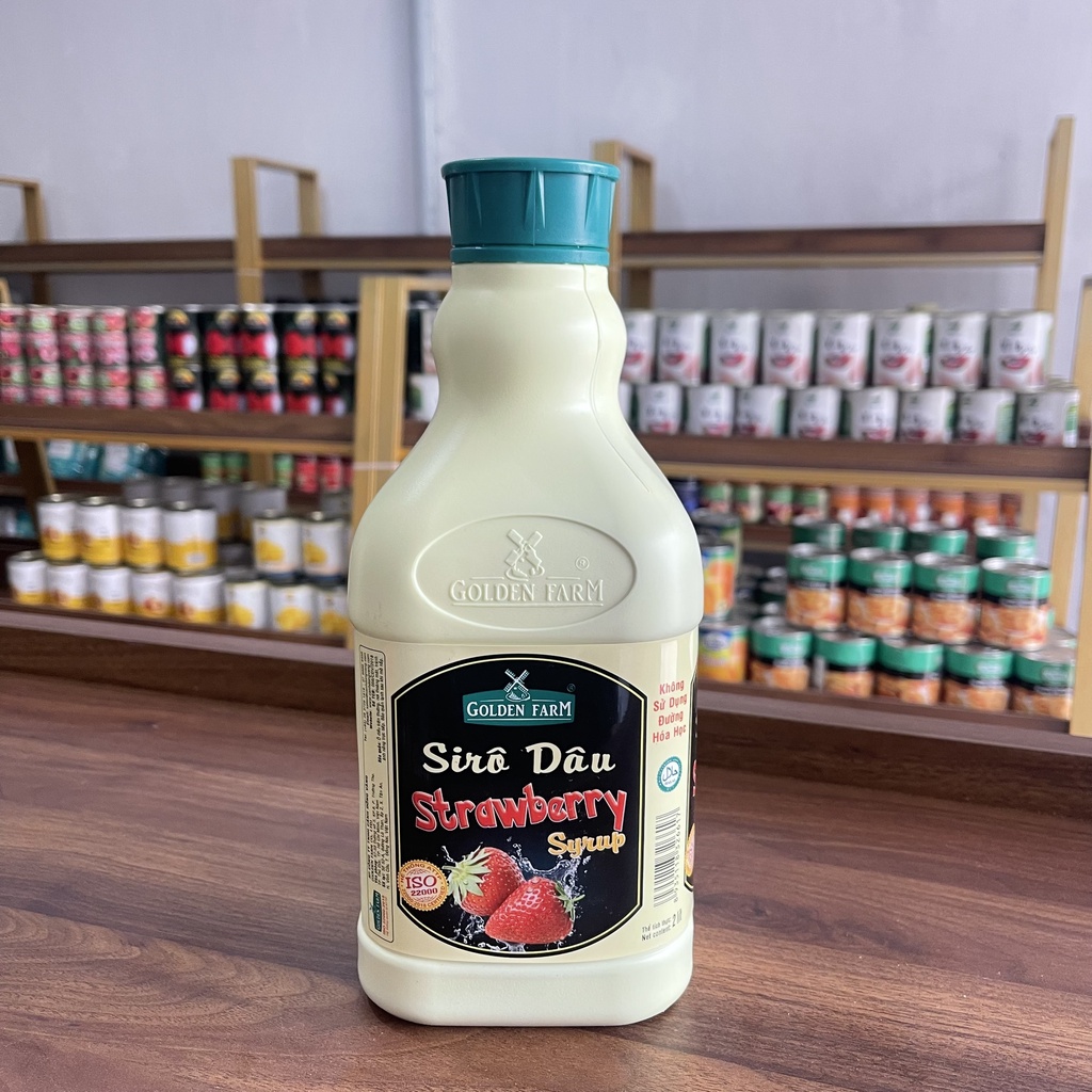 Siro Golden Farm đủ hương can 2L