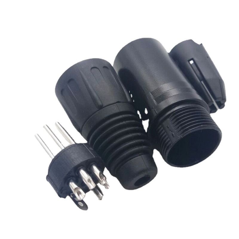 Đầu jack rắc cắm Canon 5P 5 chân đực nối dây cái bắt vỏ máy