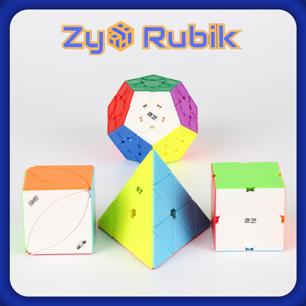 Rubik 3x3 2x2 4x4 5x5 Biến Thể Qiyi - Bộ Sưu Tập QiYi Collection Viền đen, Stickerless - Zyo Rubik