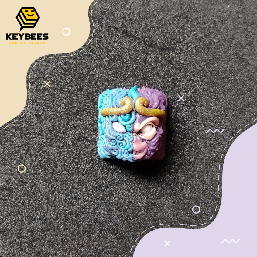Nút bàn phím cơ Ngộ Không (Wukong Keycap) - Tông Xanh Tím