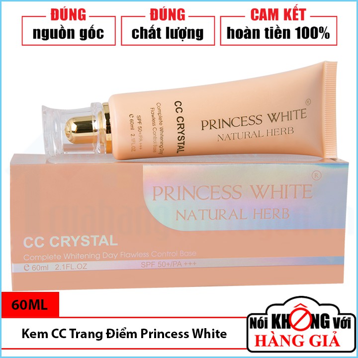 [CHÍNH HÃNG] Cho Lớp Nền Mỏng Nhẹ Tự Nhiên Với Kem CC Cream Make Up - Chống Nắng - Dưỡng Da Princess White