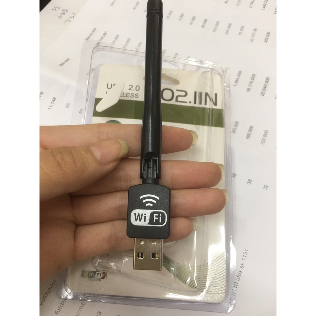 USB Wifi - USB thu Wifi 802.11n Cho Máy Bàn, Đầu thu kỹ thuật số youtube Có Anten - USB WIFI CHÍNH HÃNG 20