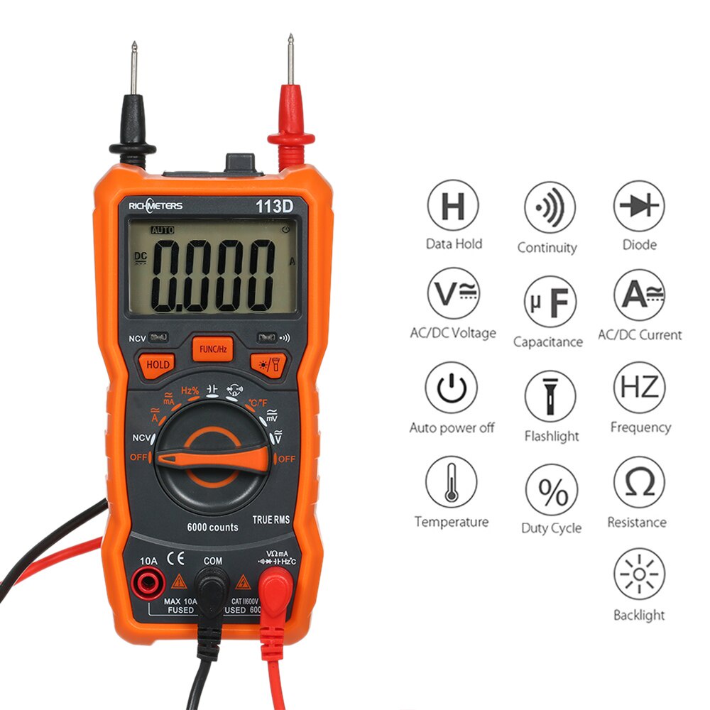 Đồng Hồ Vạn Năng Kỹ Thuật Số RM113D NCV RICHMETERS