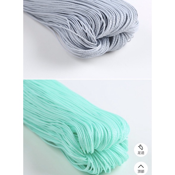 Sock, dây làm vòng water poor siêu chất, dây cói nhựa chống thấm nước làm vòng handmade 5met