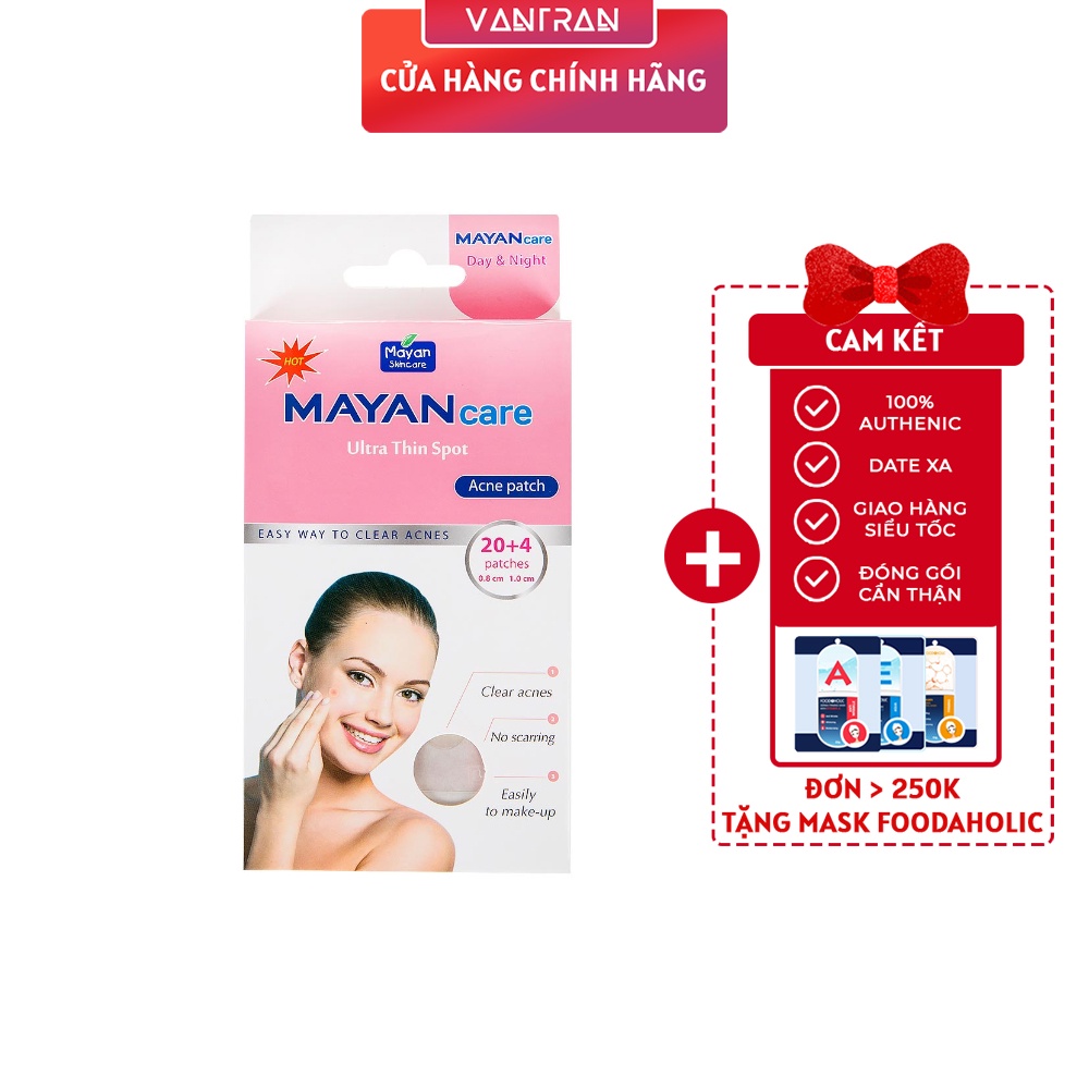 Miếng dán mụn Mayan Care 20 Miếng