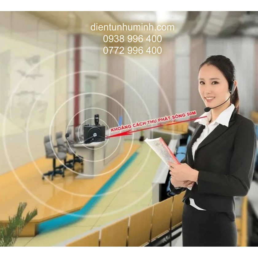 Máy trợ giảng không dây Sony SN-204W 2.4G UHF Wireless Sóng xa