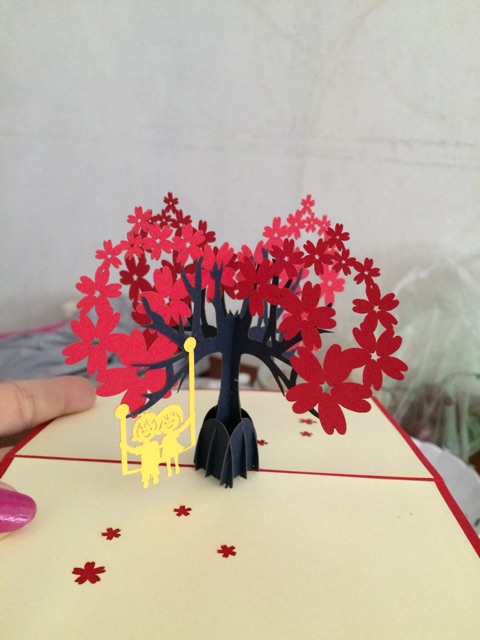 Cây Hoa  Anh Đào  - Flower - Cherry Blossom   - Thiệp 3D | BigBuy360 - bigbuy360.vn