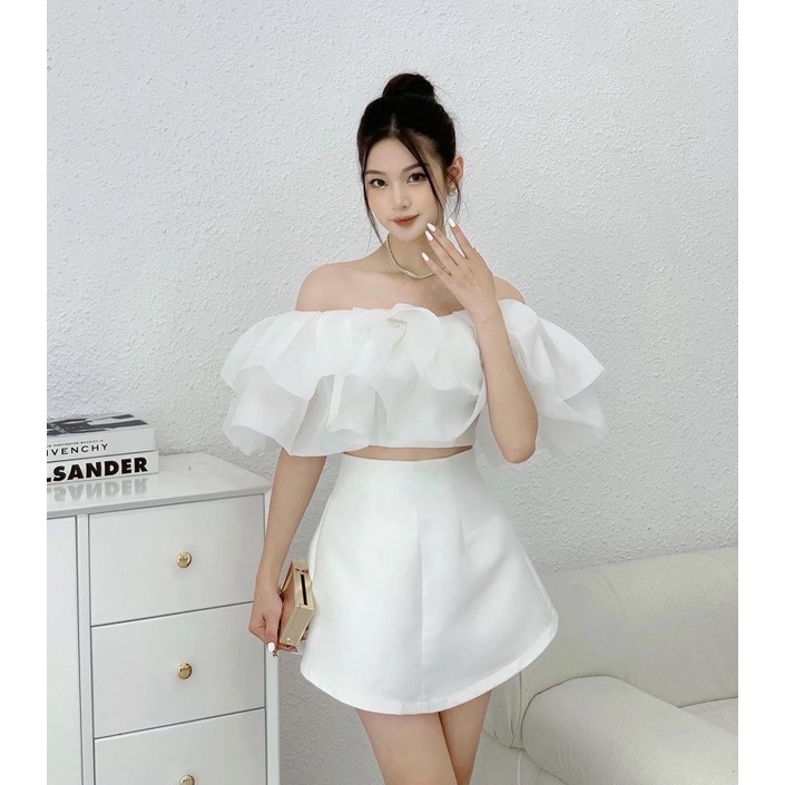 JOELLA TOP/ ÁO TRỄ VAI XẾP TẦNG BỒNG BỀNH