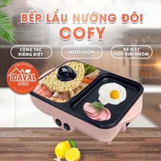 Nồi Lẩu Nướng Đa Năng🍲 bếp điện đa năng-nồi lẩu mini đa năng vừa ăn lẩu,nướng chống dính chiên xào cao cấp dễ vệ sinh