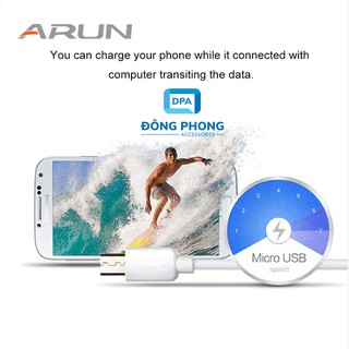 Cáp Sạc Nhanh Arun Cổng Micro USB Chính Hãng