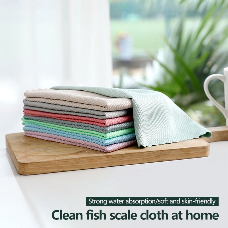 Không có dấu vết Khăn lau kính Khăn thấm bát đĩa Vải dùng cho bộ đồ ăn Khăn lau nhà bếp Khăn lau cho nhà bếp Dụng cụ vệ sinh gia đình