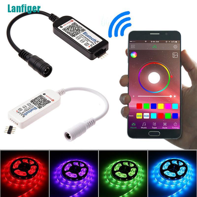 Bộ Điều Khiển Đèn LED Mini Bluetooth / Wifi Cho Dây Đèn LED 5050 3528 RGB / RGBW