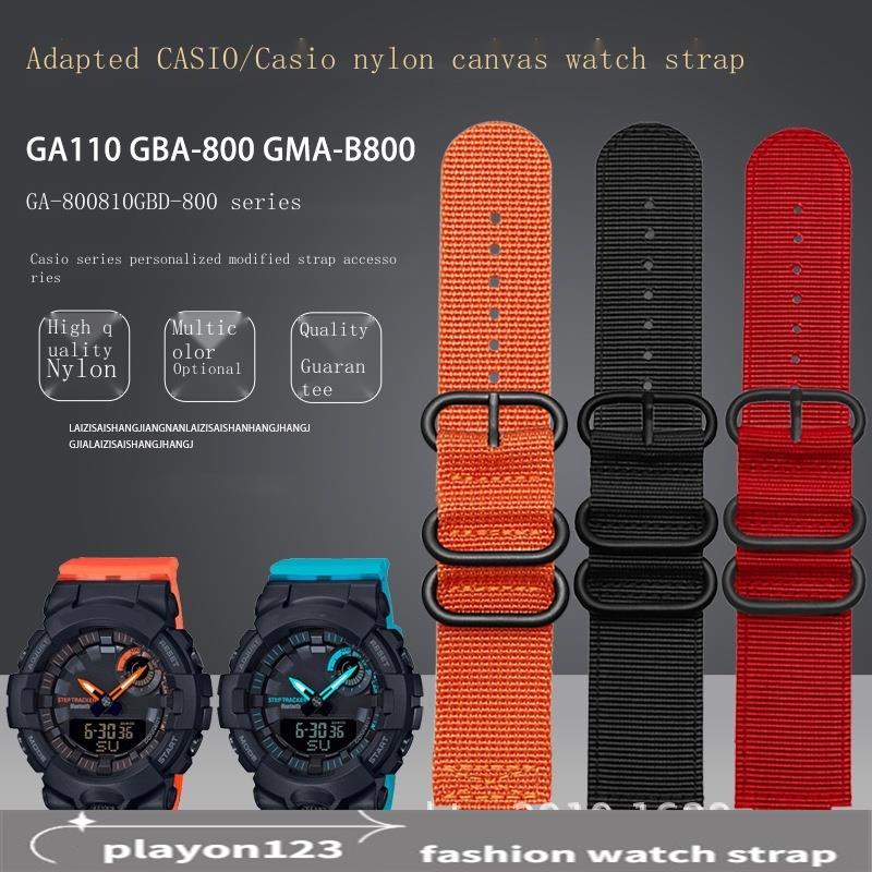 Dây Đeo Nylon Thay Thế Cho Đồng Hồ Casio GBA-800 GMA-B800 GA-800 GBD-800
