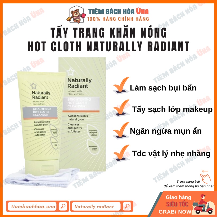 [Order UK] Tẩy trang khăn nóng Hot Cloth Naturally Radiant