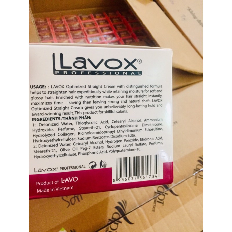 Thuốc duỗi tóc Lavox tím 1000ML ✖️2 hủ