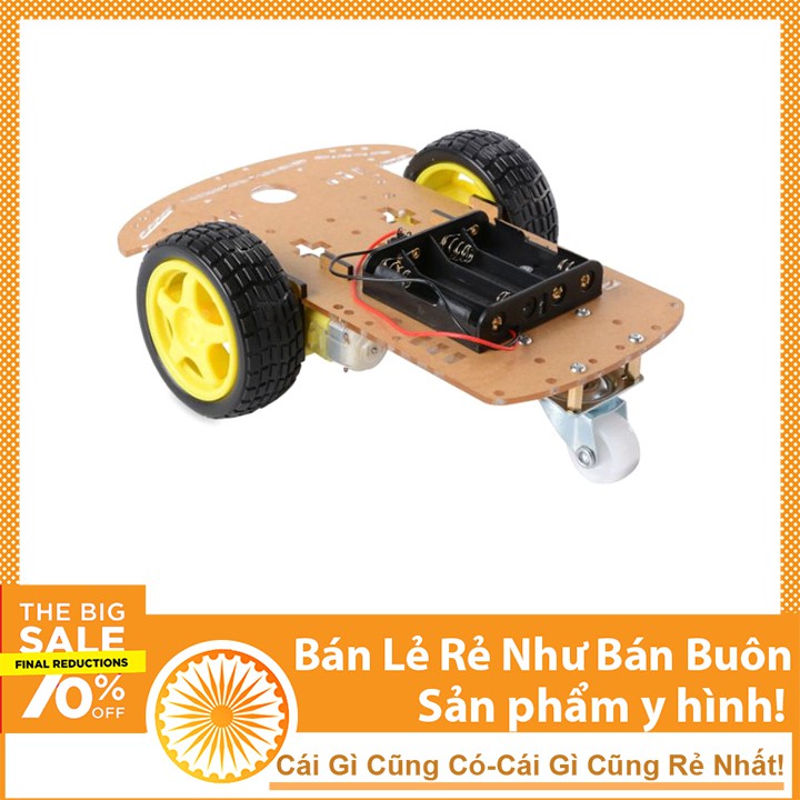 Bộ Khung Xe Robot 3 Bánh Mica Trong