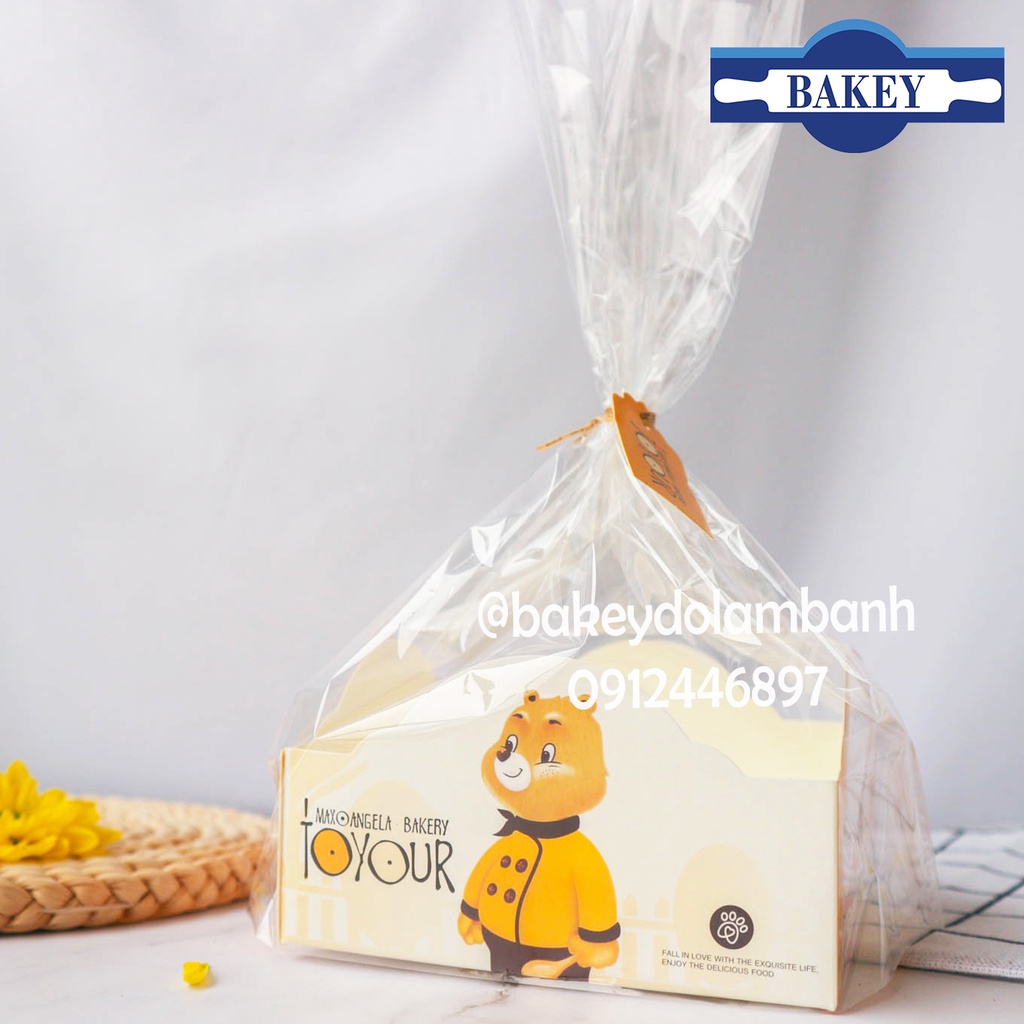 10 chiếc túi bánh cookie gấu vàng