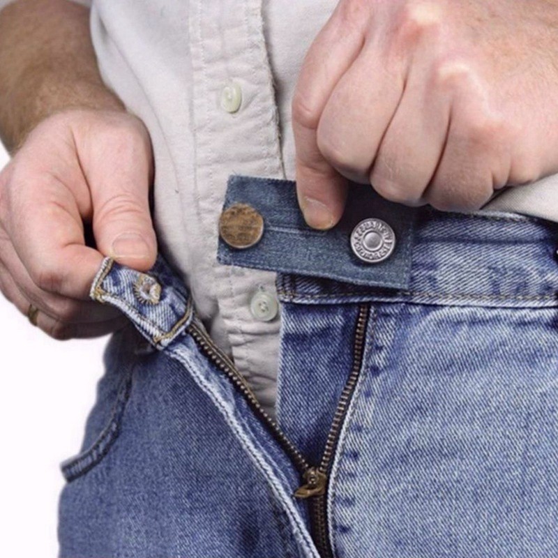 Miếng vải nối dài lưng quần jean tiện lợi phù hợp cho mẹ bầu